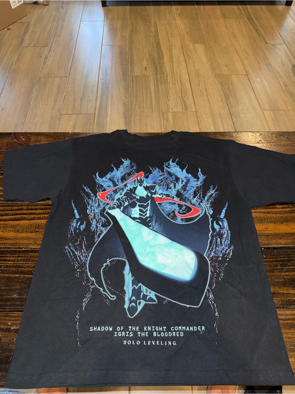 Solo Leveling Anime x CVLA black graphic t-shirt